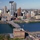 The skyline of Pittsburgh, which Gore called "maybe even worse than Scranton."
